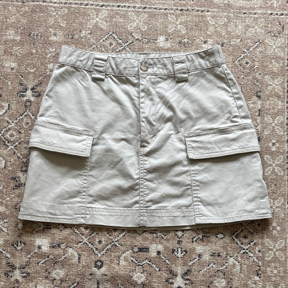 Abercrombie Beige Cargo Skirt